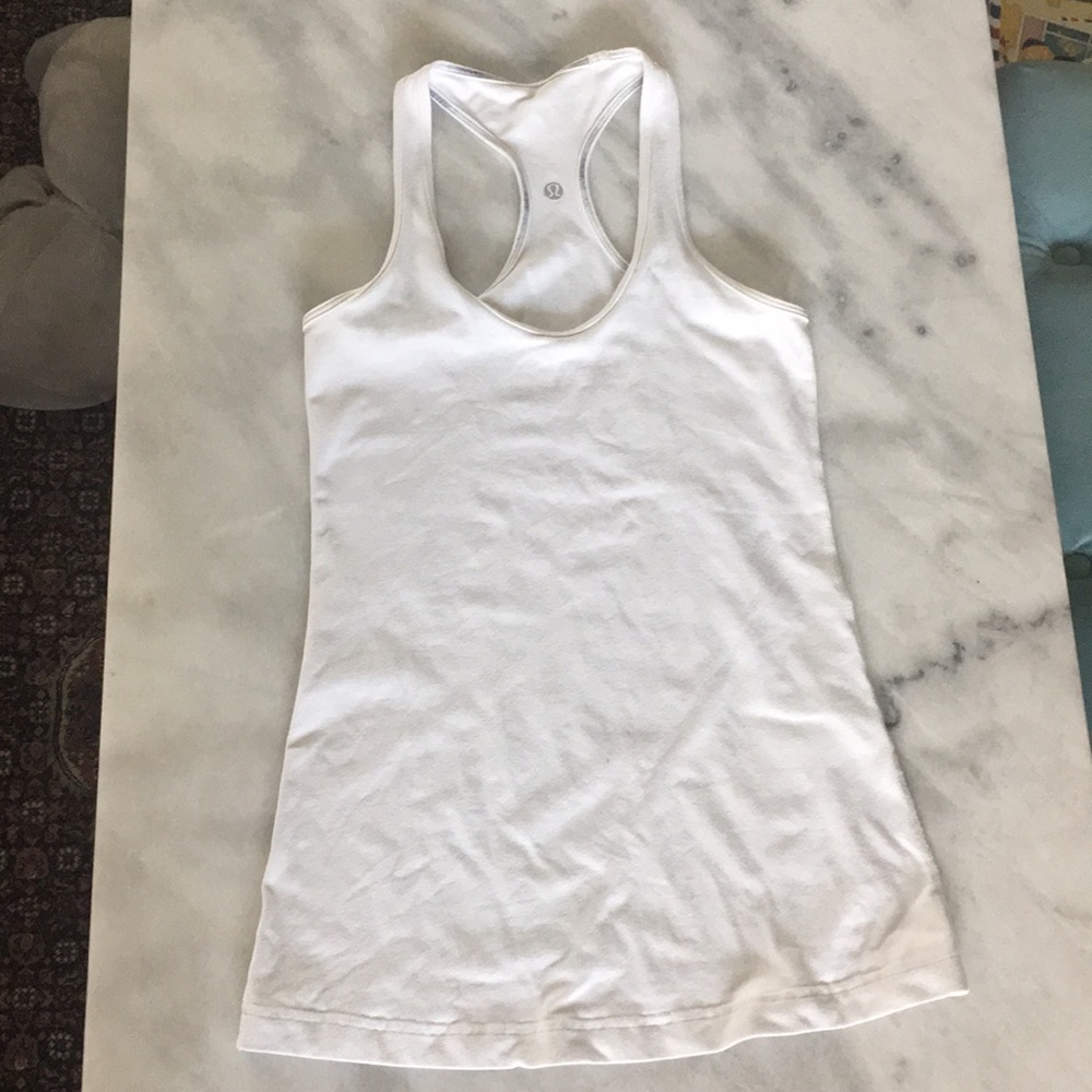 Lululemon CBR tank white size 6